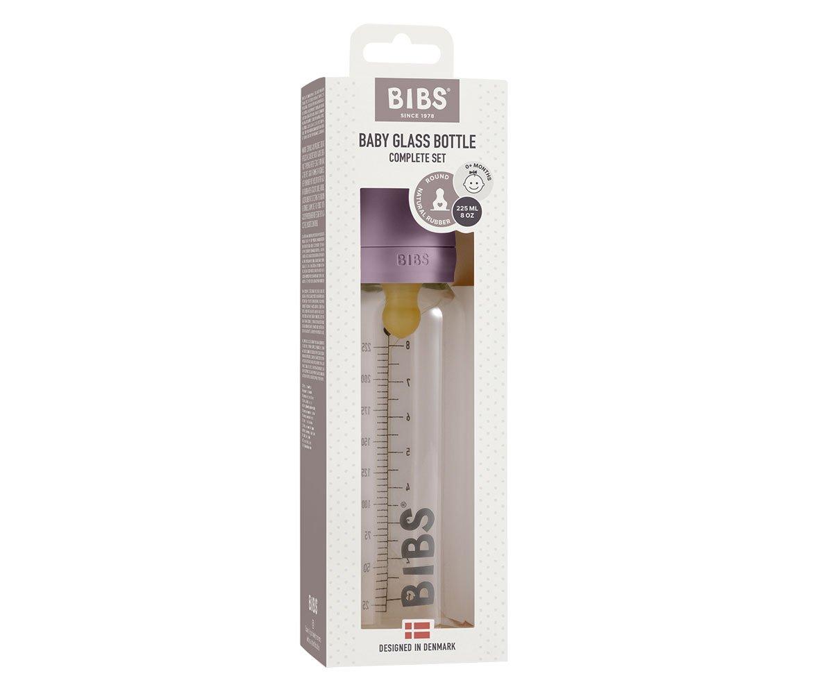 Biberão Vidro BIBS Mauve 225ml