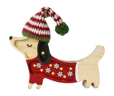 Mini Lmpara Perrito Santa Helper