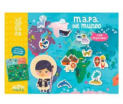 Estuche Artista Mapa Del Mundo