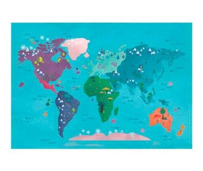 Estuche Artista Mapa Del Mundo