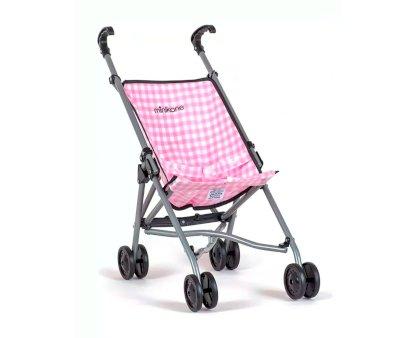 Passeggino Grande per Bambole Vichy Rose