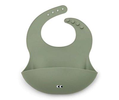 Babero de Silicona Dusty Olive