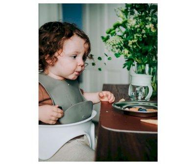 Babero de Silicona Dusty Olive