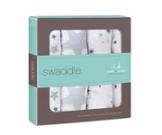 4 Pack  Aden+Anais \'Twinkle\' Swaddle Classic Muslin Swaddle Cloths