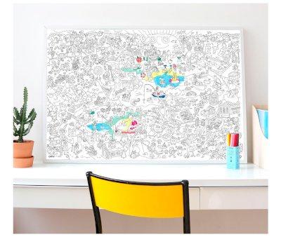 Poster XL da Colorare OMY 4 Stagioni + Pastello