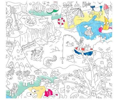 Poster XL da Colorare OMY 4 Stagioni + Pastello