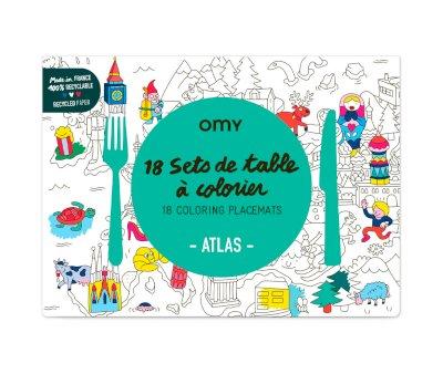 Tovagliette OMY Atlas da Colorare