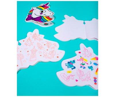 Omy Book com desenhos e adesivos de Unicrnio
