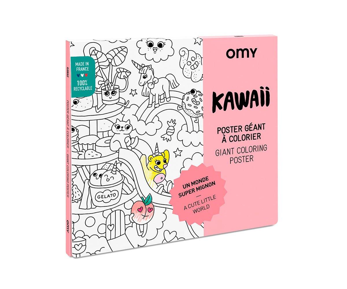 Pster XL Omy Kawaii para Colorear