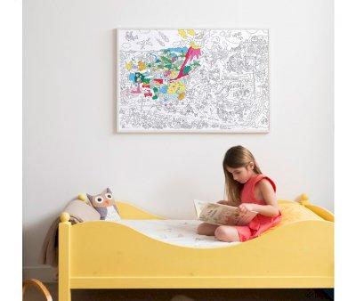 Poster XL da Colorare OMY Dinos