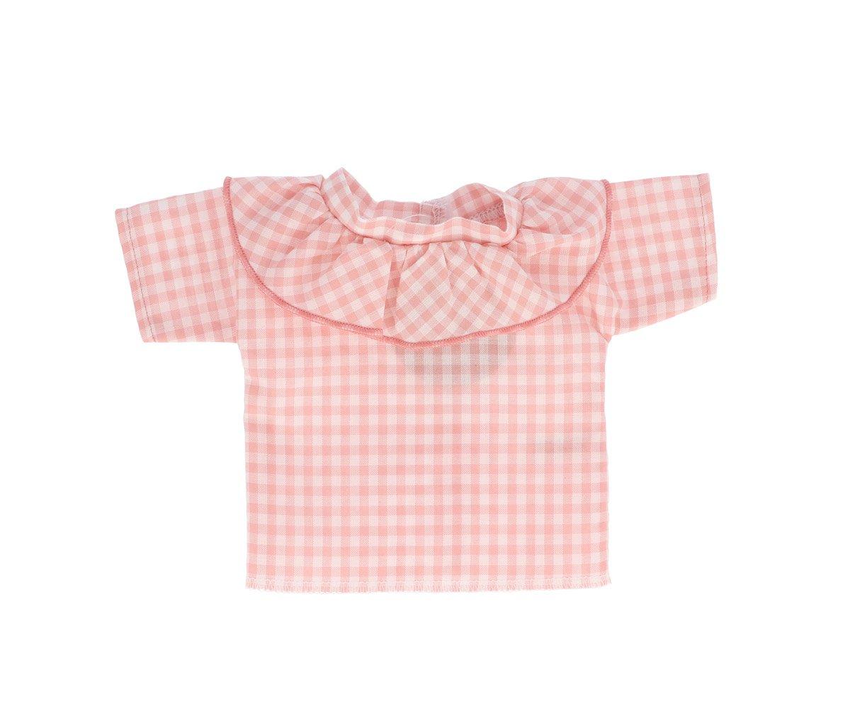 Chemise Vichy  volants pour Pink Doll