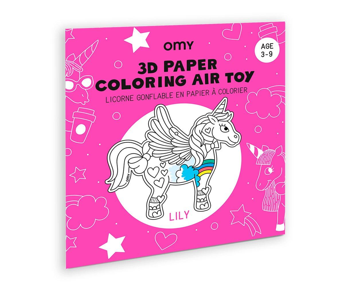 Juego Omy para Inflar y Colorear Unicornio