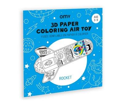 Juego Omy para Inflar y Colorear Cohetes