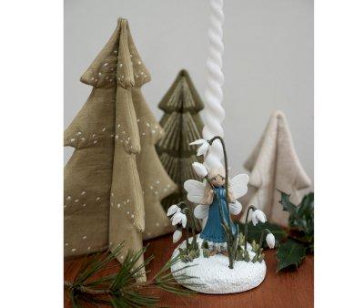 3 rvores de Natal em tecido