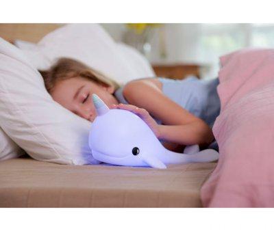 Luz de Noche Recargable Narwhal Blanca