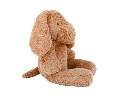 Peluche chien Duke beige personnalisable