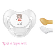 1 Sucette Personnalisable Canpol Ours Transparente