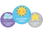 Pack 3 chapas Personalizadas Sol