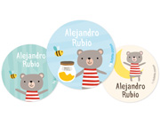 Pack de 3 Badges Personnalisables Ours en Peluche