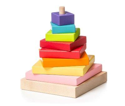 Piramide Legno a Colori 10 pezzi