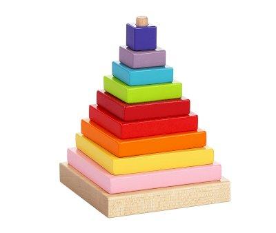 Piramide Legno a Colori 10 pezzi
