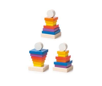Piramide Legno Rainbow 8 pezzi