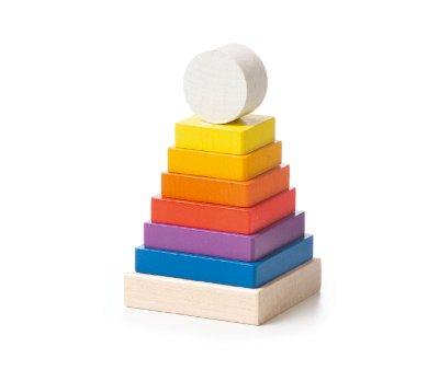 Piramide Legno Rainbow 8 pezzi