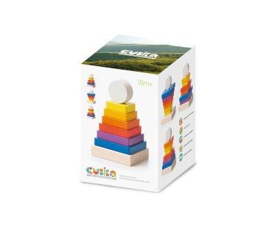 Piramide Legno Rainbow 8 pezzi