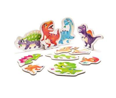 Quebra-cabea de dinossauro 8 em 1