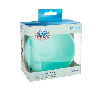 Bol Silicona con Ventosa Menta