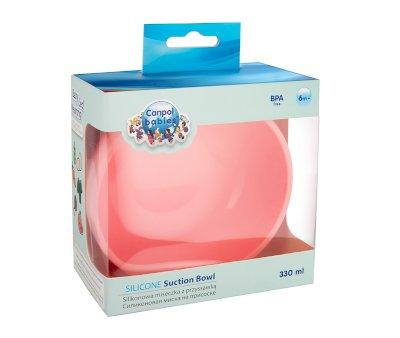 Bol Silicona con Ventosa Rosa