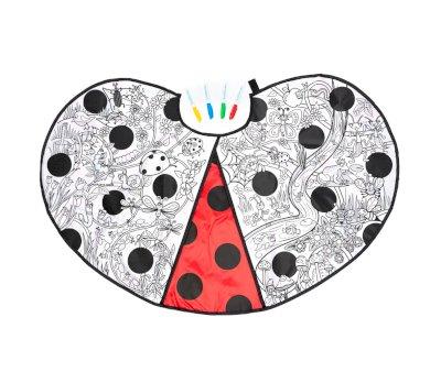 Mantello Coccinella da Colorare 4-7 anni