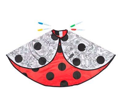 Mantello Coccinella da Colorare 4-7 anni