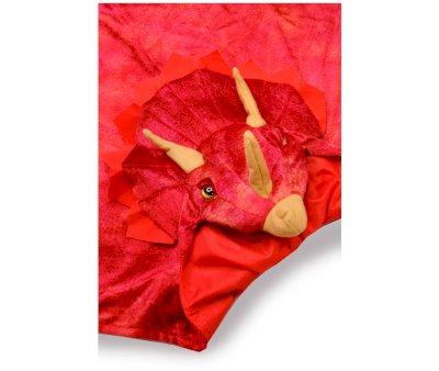 Fantasia Capa com capuz  Triceratops Hooded Vermelho 4-5 anos