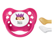 1 Nip Personalizada Princesa Fucsia