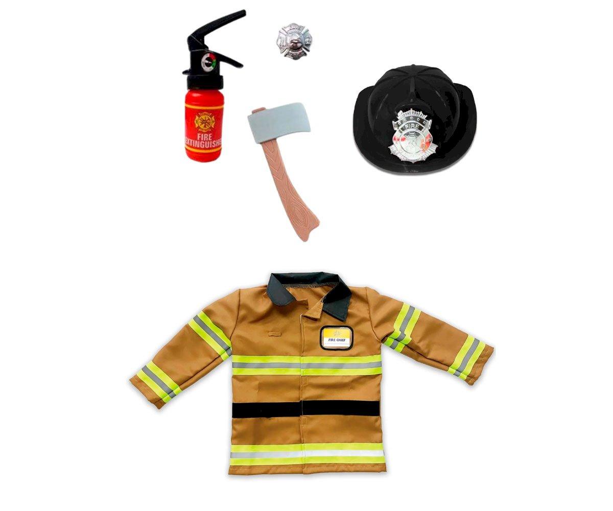 Costume De Pompier Avec Accessoires Pour 5 à 6 Ans