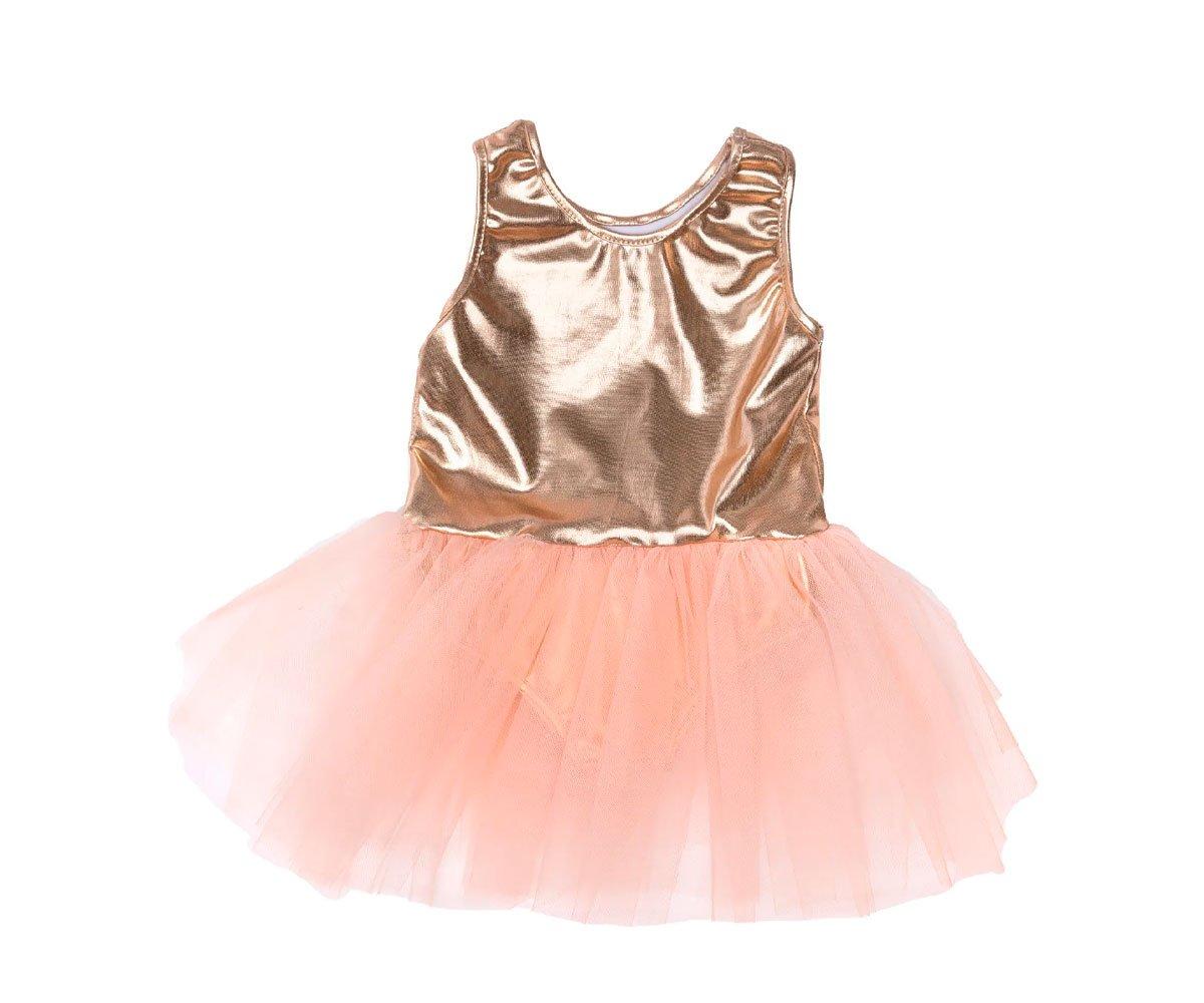 Fantasia Ballet Tutu Rosa E Ouro