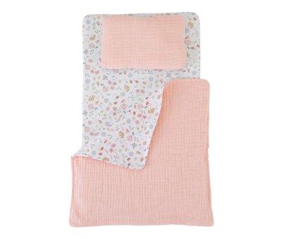 Cama de Muecas con Textil Flores y Mariposas