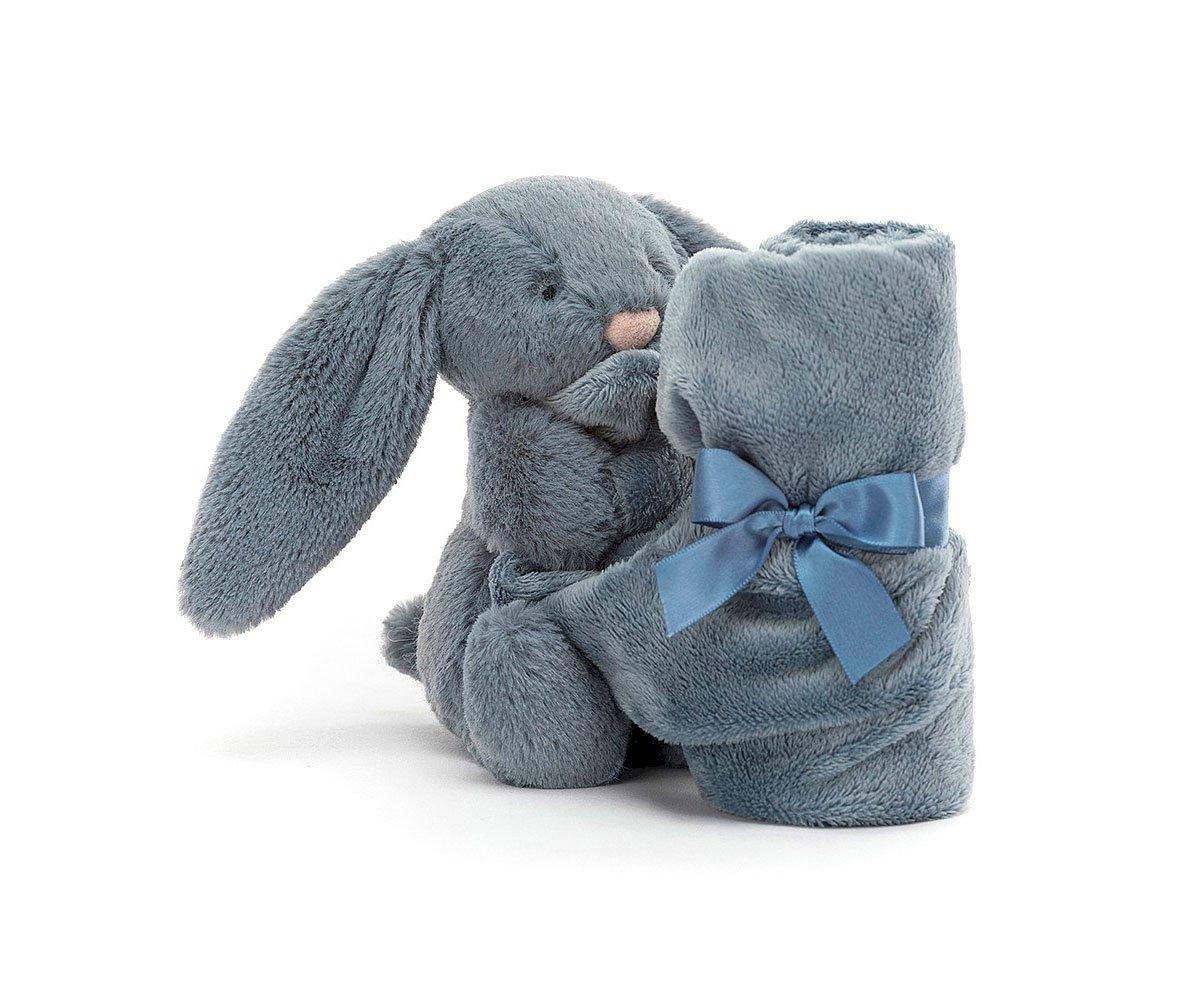 Doudou Conejito Azul Oscuro Bashful - Personalizado