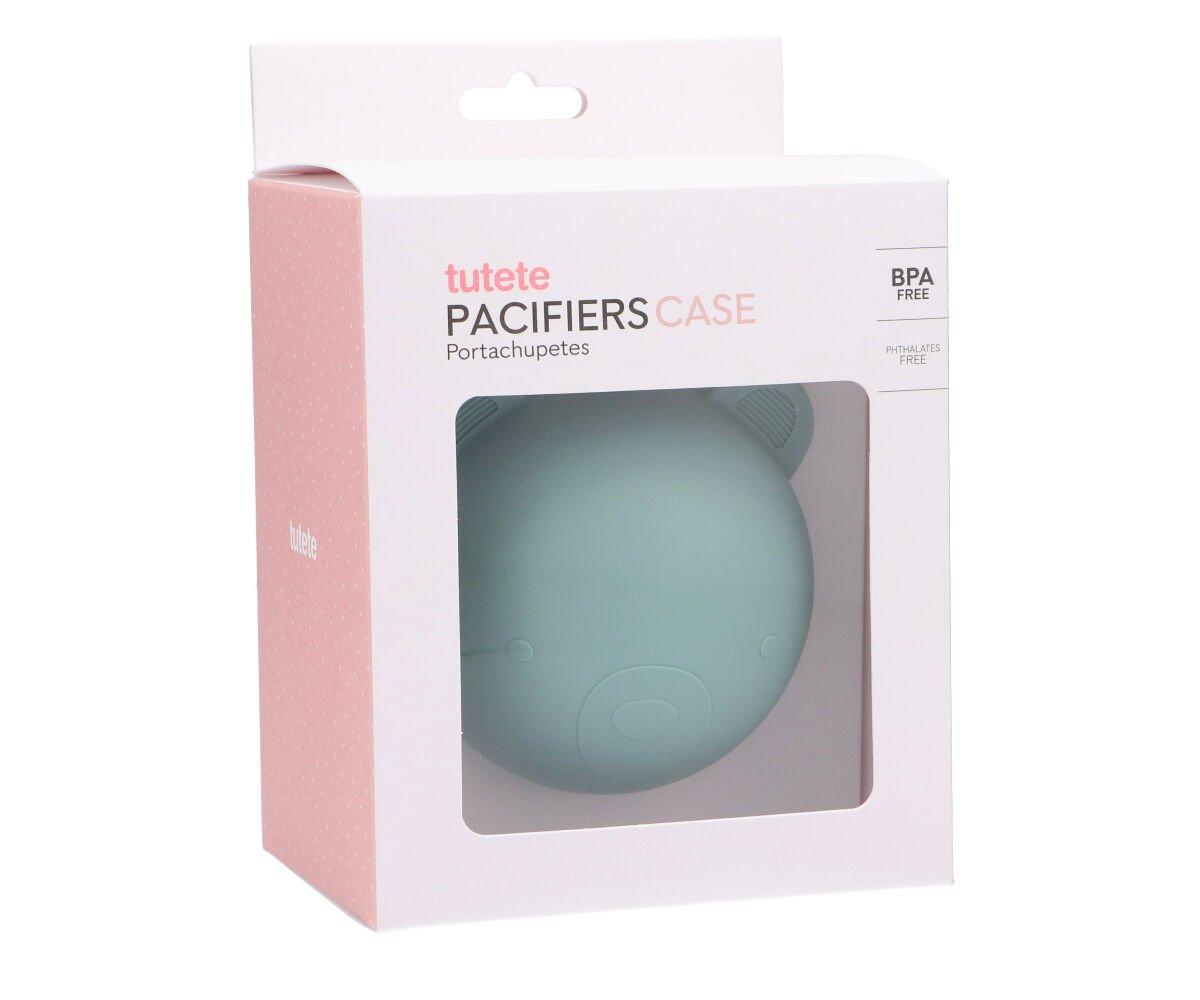 Guarda Chupeta Silicone  Bear Light Sage