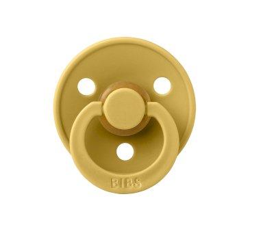 2 Chupetes BIBS Colour Round Mustard/Mustard