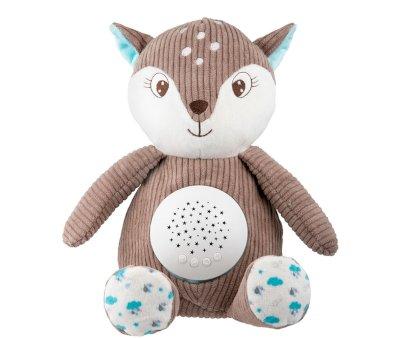 Peluche Musical Plush com projetor 3 em 1 Marrom
