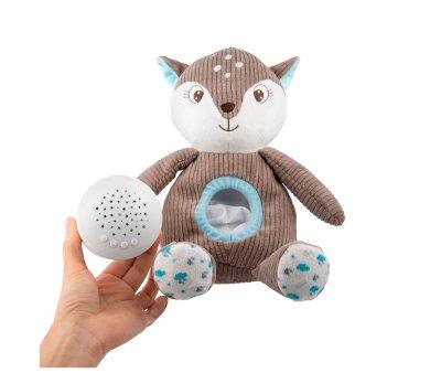 Peluche Musical Plush com projetor 3 em 1 Marrom