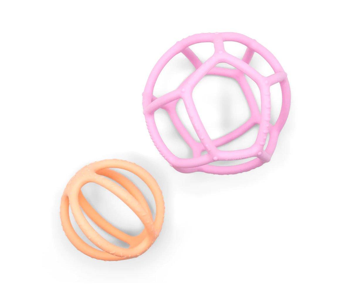 Set 2 bolas Mordedor Bubblegum/ Peach