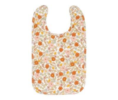 Babero Flores Vintage Personalizable
