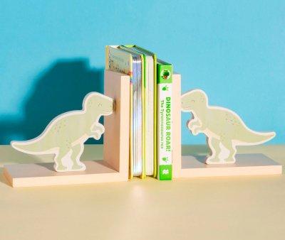 Sujeta Libros T-Rex Verde
