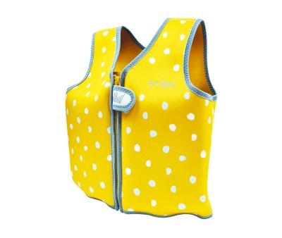 Chaleco Flotador Lunares Mostaza