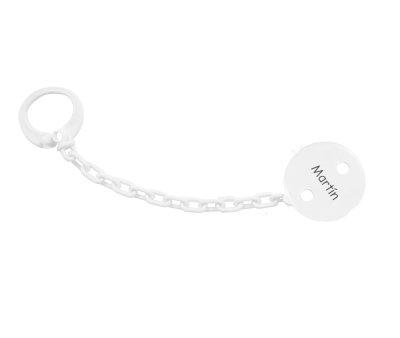 Sujetachupetes Personalizado Blanco