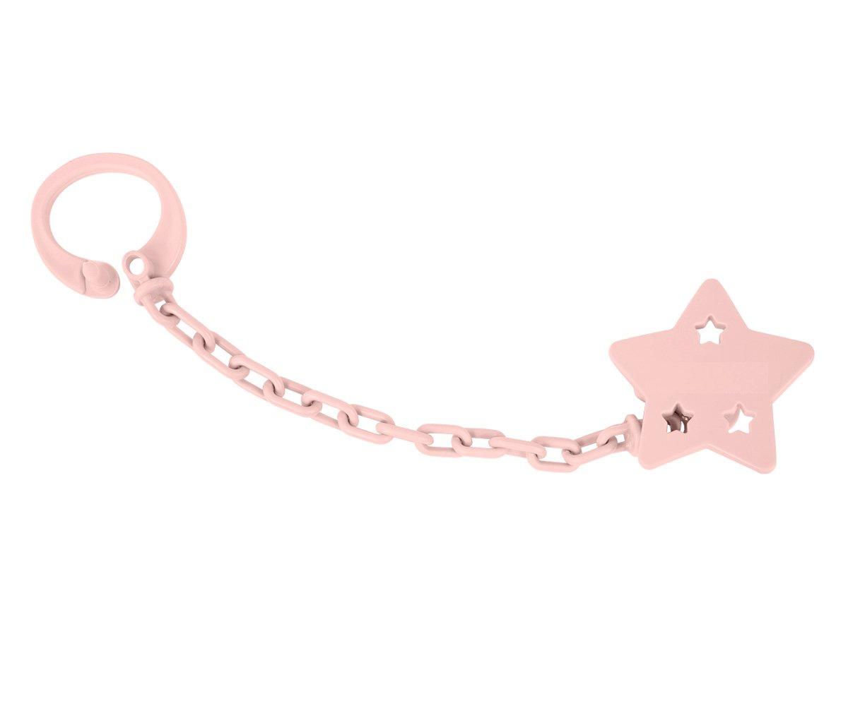 Porta Chupeta Estrela Personalizado Blush