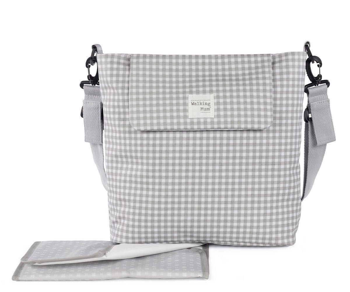 Borsa Cambio Con Fasciatoio I Love Vichy Grigio